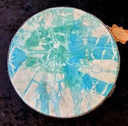 W0148 - 12" Goat Hide Ocean Drum