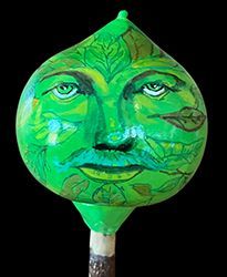 R0286 - Cannonball Gourd Rattle