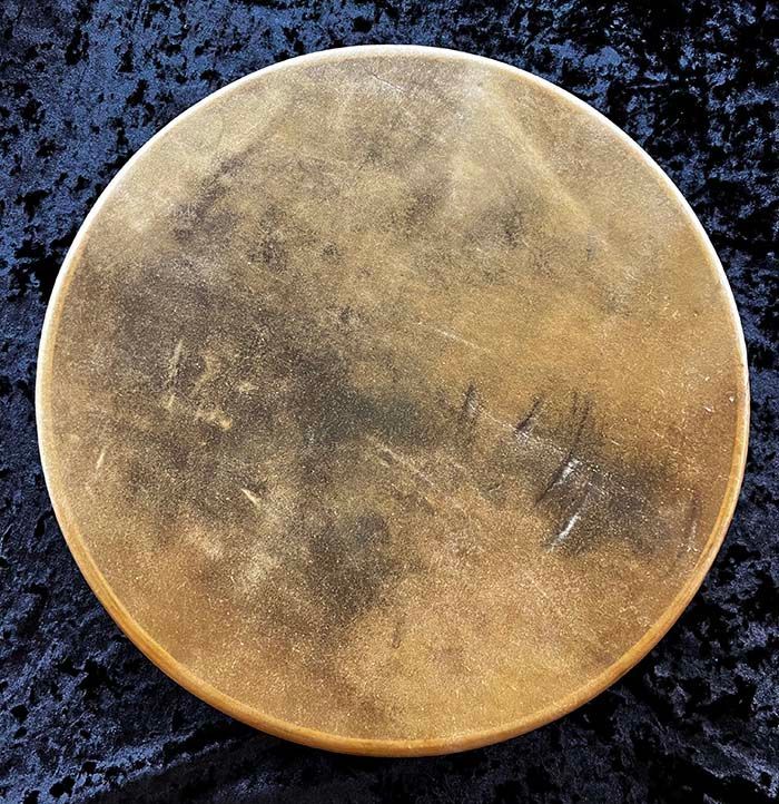 0239 - 18" Elk Hide Drum with striker