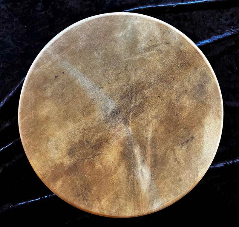 0242 - 18" Elk Hide Drum with striker