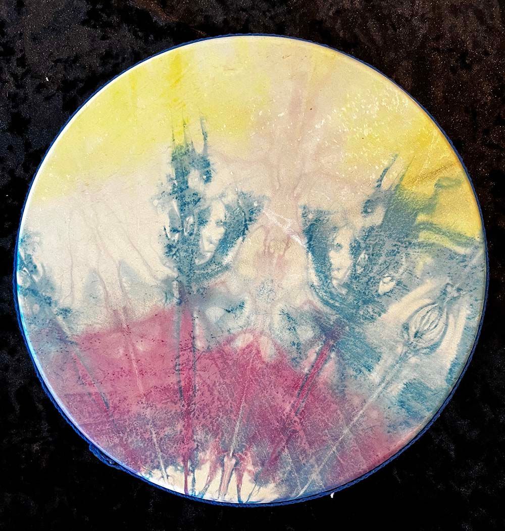 W0175 - 12" Goat Hide Ocean Drum