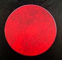 0247 - 18" Red Deer Hide Drum with striker