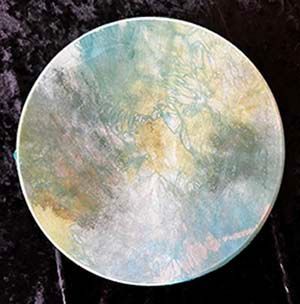 W0195 - 12" Goat Hide Ocean Drum