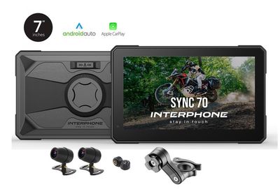 Interphone Sync70 Smart Display Apple Carplay/Android Auto
