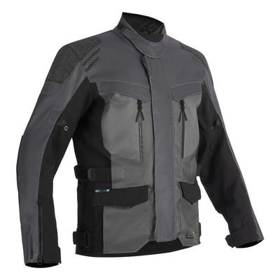Lindstrands Textile Jacket Storbo Graphite Dark Grey Black