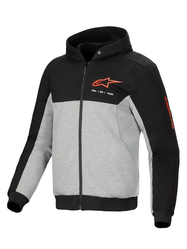 Alpinestars Hoodie Chrome v2 Gray/Black/Red