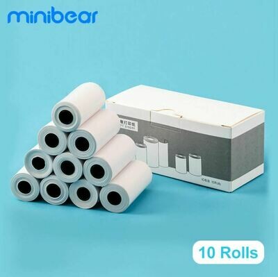 Minibear 10 Rolls Thermal Printing Paper 57*27mm 6m