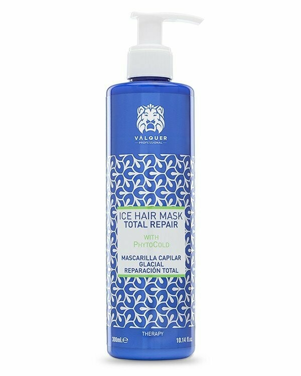 Mascarilla Capilar Glacial Reparación Total Para Cabellos Dañados - 300 Ml. Válquer