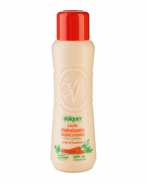 LECHE HIDRATANTE BRONCEADORA Facial Y Corp Con Aceite De Zanahoria SPF 10 500 Ml