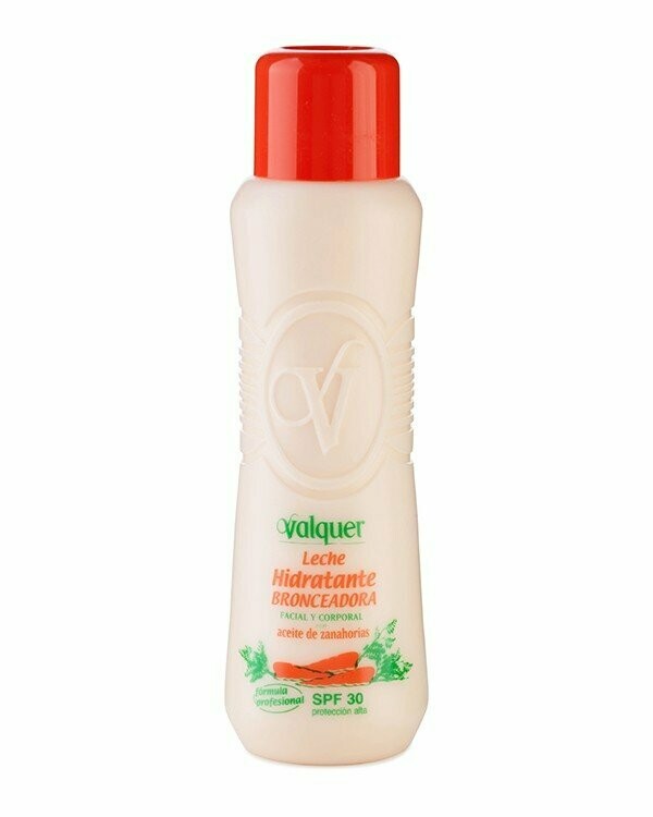 LECHE HIDRATANTE BRONCEADORA Facial Y Corp Con Aceite De Zanahoria SPF 30 500 Ml