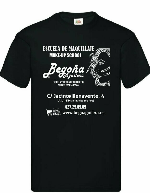 CAMISETA OFICIAL ESCUELA DE MAQUILLAJE BEGOÑA AGUILERA