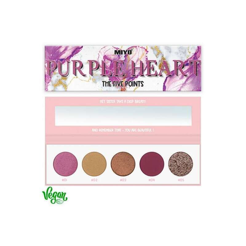 PALETA DE SOMBRAS FIVE POINTS MIYO 27 PURPLE HEART