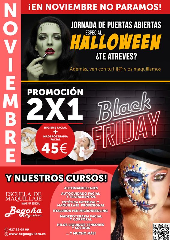CURSOS NOVIEMBRE 2025/HALLOWEEN/BLACK FRIDAY