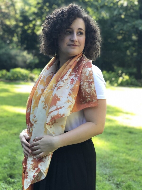 Snow/ Ice Dyed Silk Scarves
