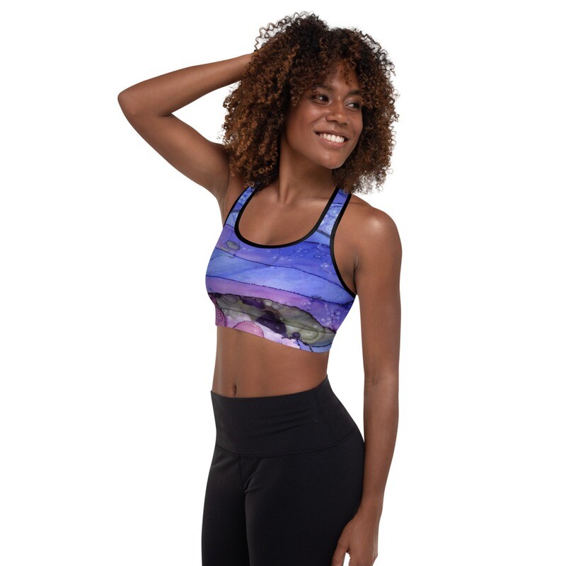 Monet&#39;s garden - Padded Sports Bra