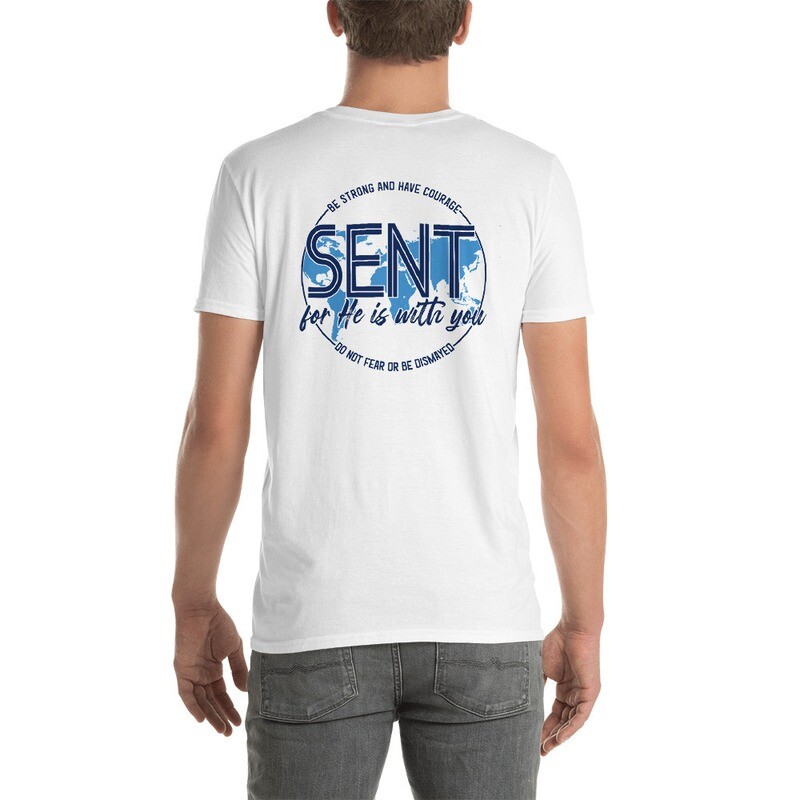 "Sent" 2020 Short-Sleeve Unisex T-Shirt (Gray-White)