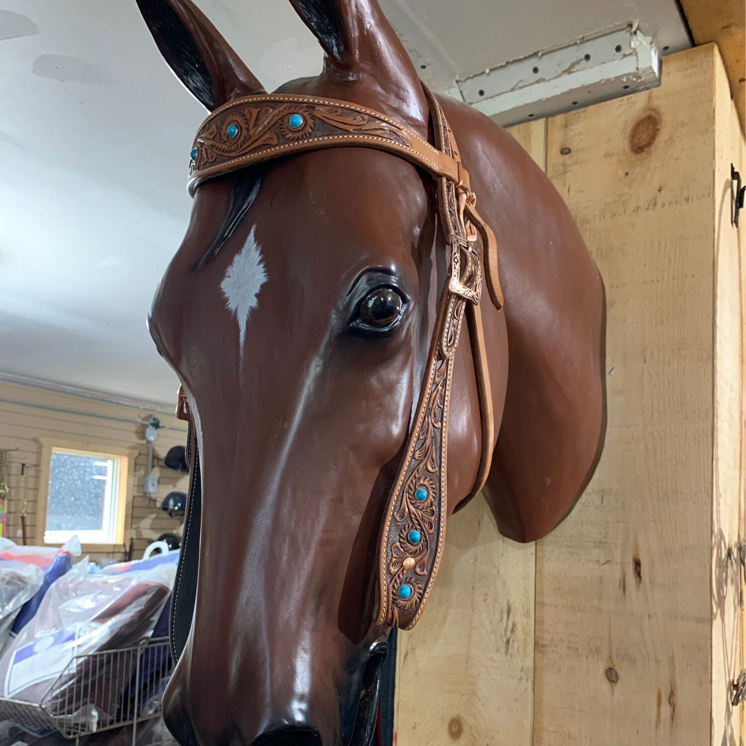 Turquoise Light Oiled Tack Set