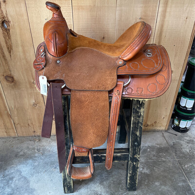 15" Lenders Leather Ranch Saddle