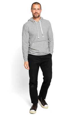 Charcoal Stripe Hoodie