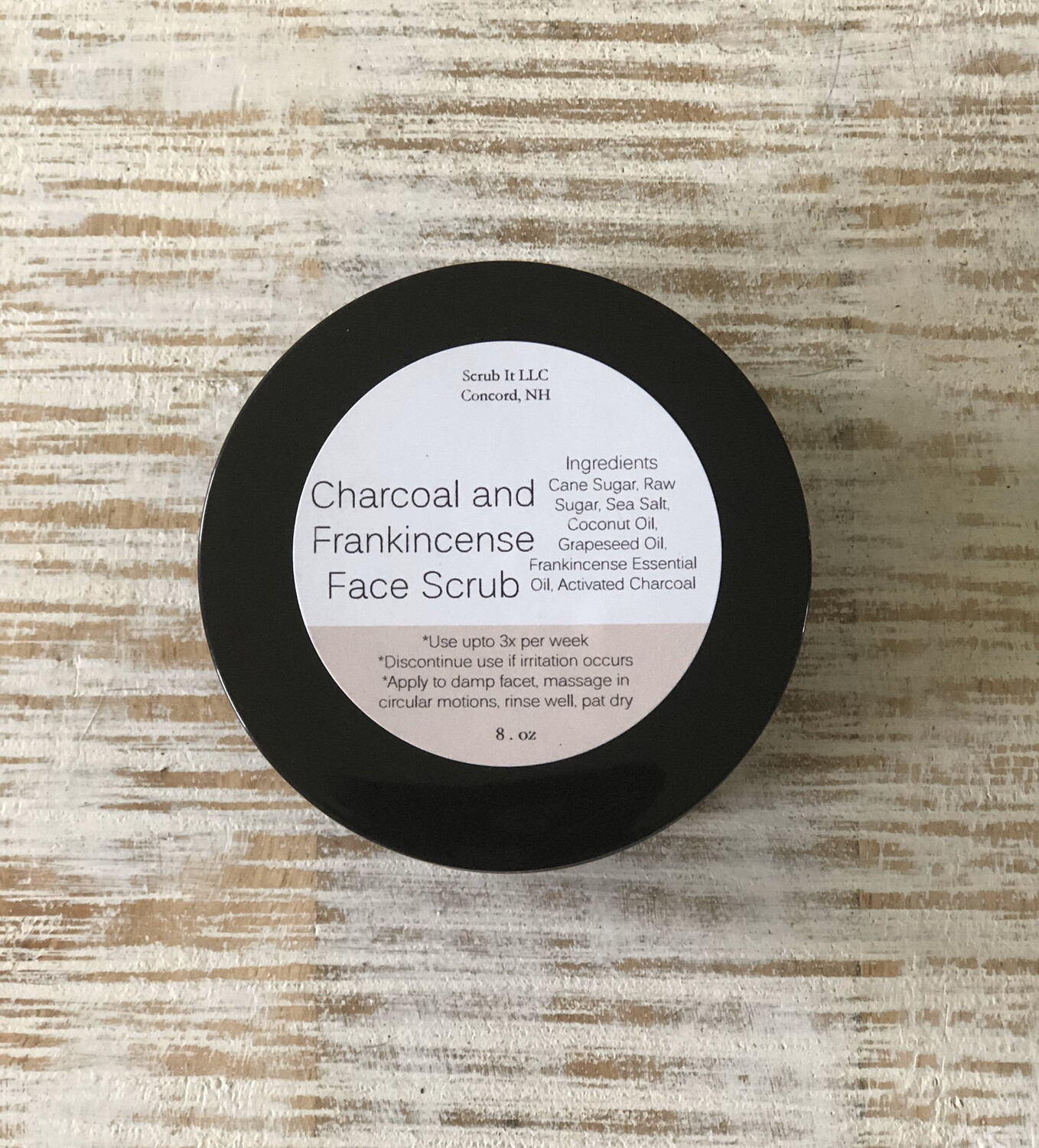 Charcol andover Frankincense Face Scrub