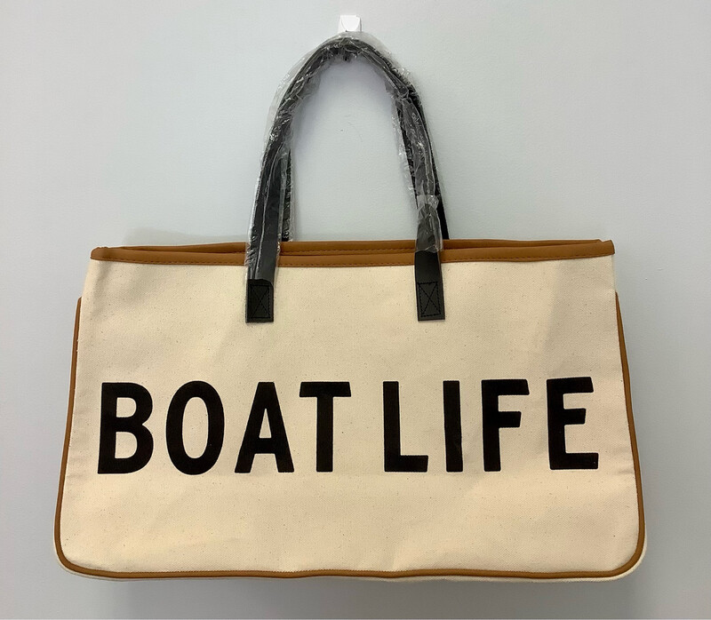 “Boat Life” Canvas Tote Bag
