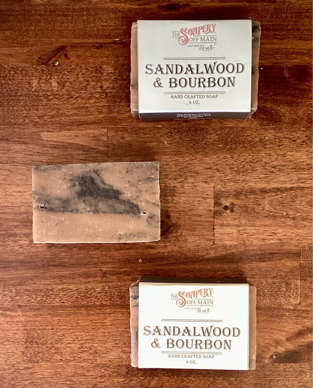 Sandalwood &amp; Bourbon 4oz Soap
