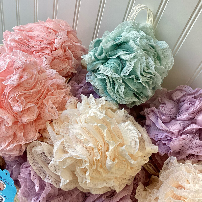 Lace Loofah Poof