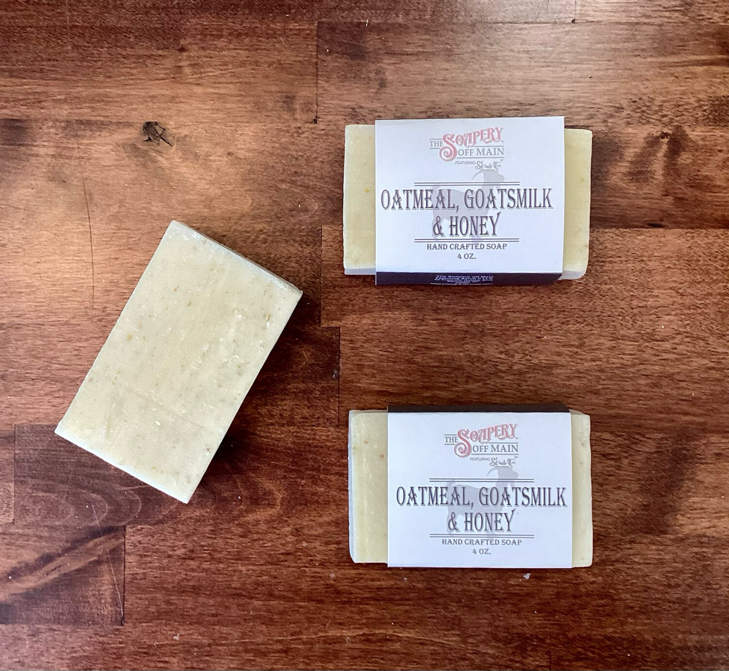 Oatmeal, Goats Milk &amp; Honey (unscented) 4oz Soap