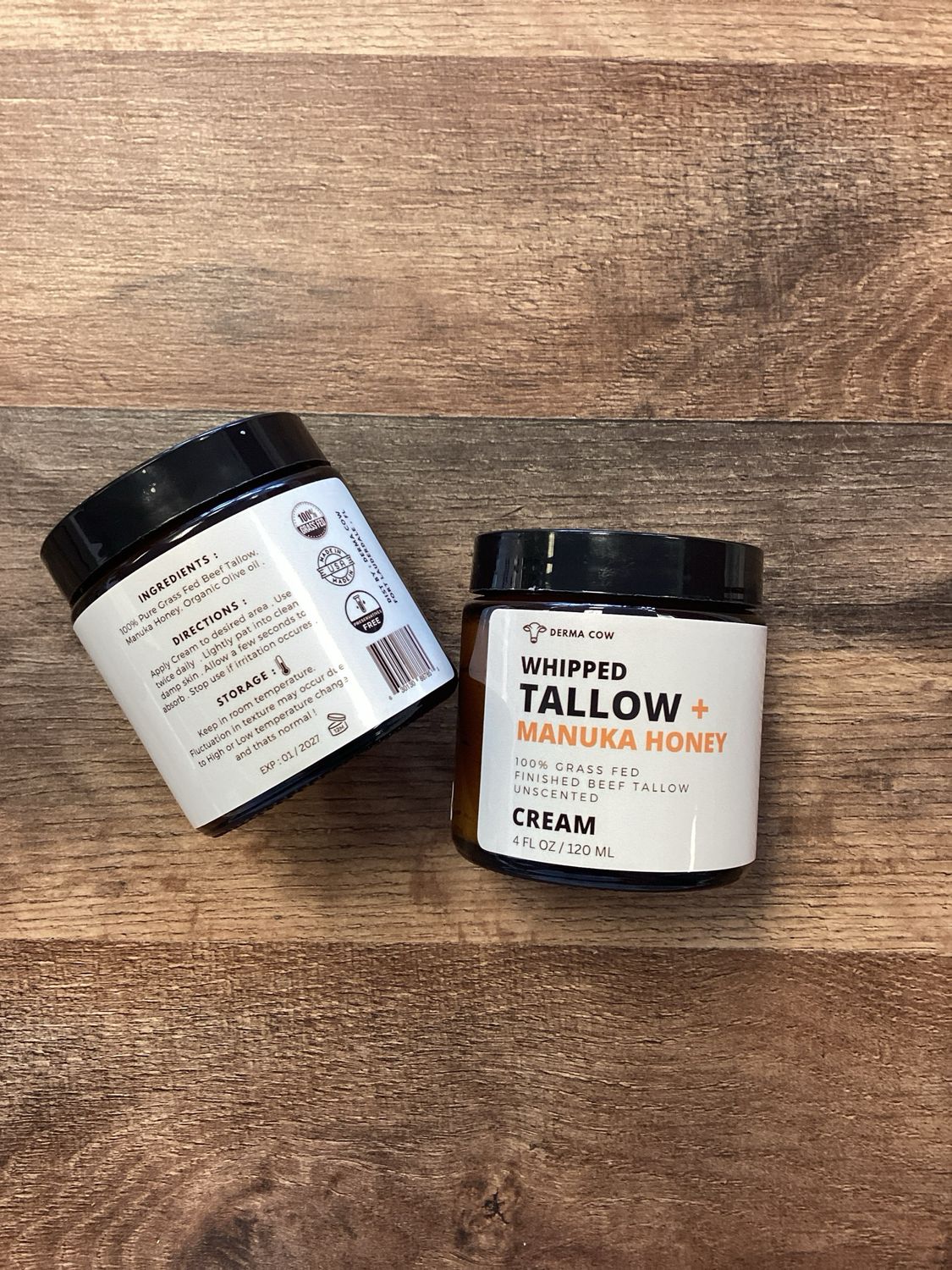 Derma Cow- Whipped Tallow Manuka Honey 4oz