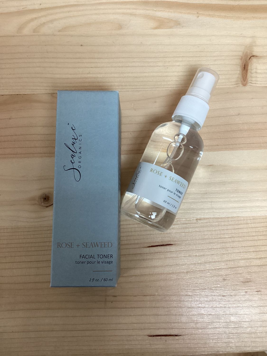 Rose Seaweed facial toner 2 ounces