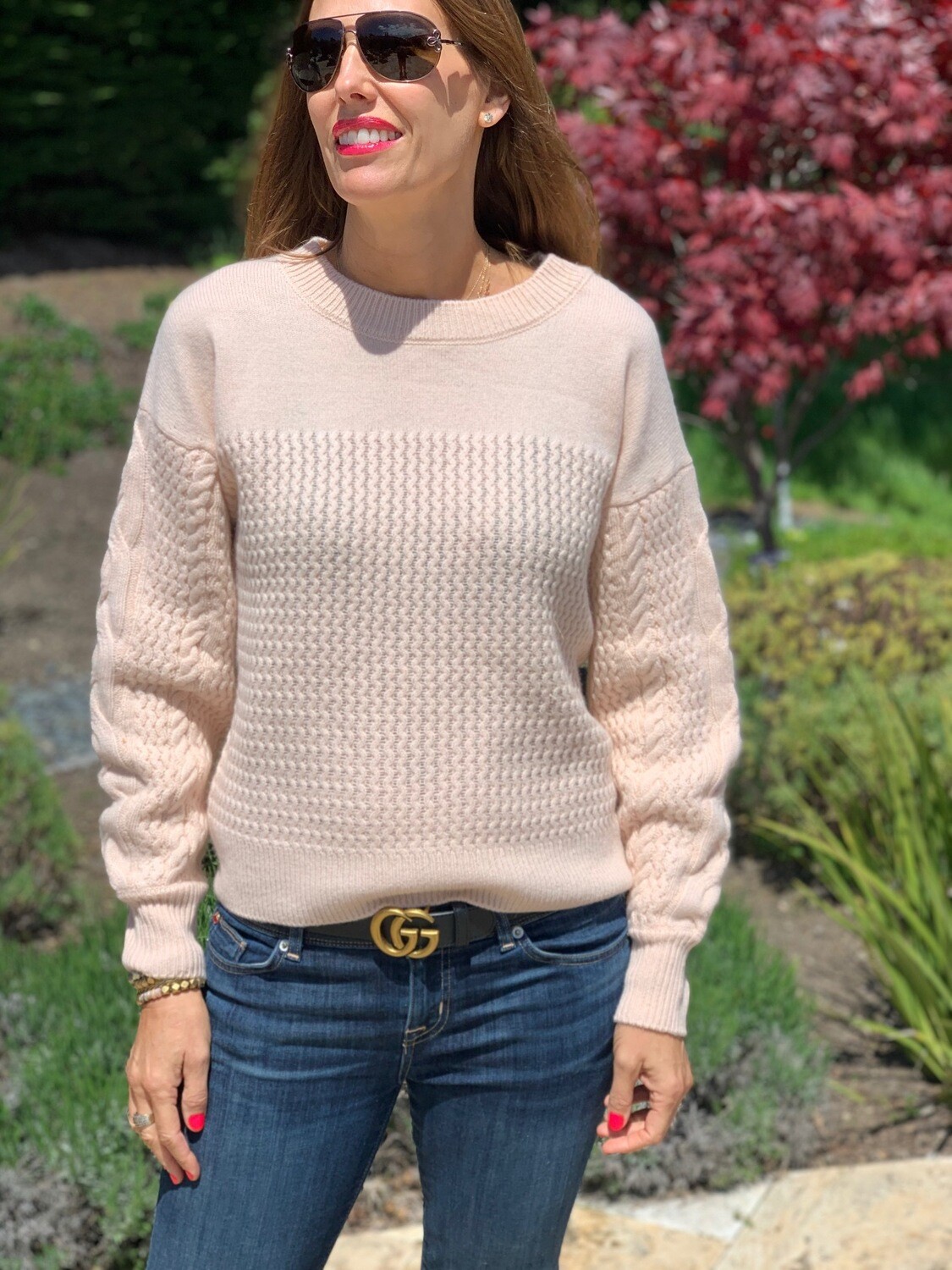 The Cashmere Project Powder Pink Sweater