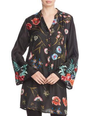 Johnny Was Embroidered Blouse Tunic