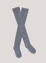 Over the Knee Cashmere Socks, Gray