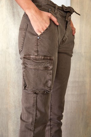 Venti6 Cuffed Utility Pocket Cargo Pants, XS