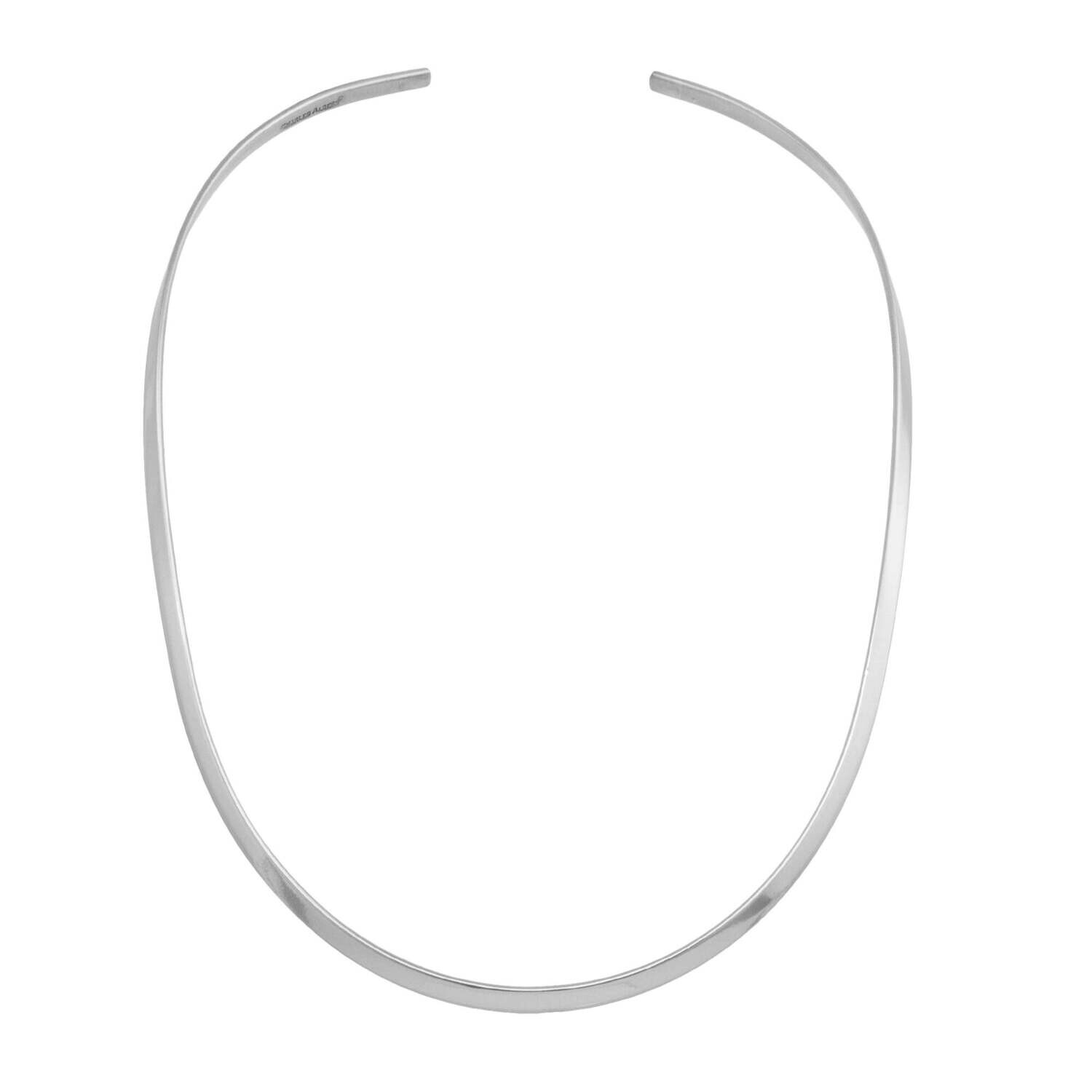 Charles Albert Open Oval Neckwire Silver