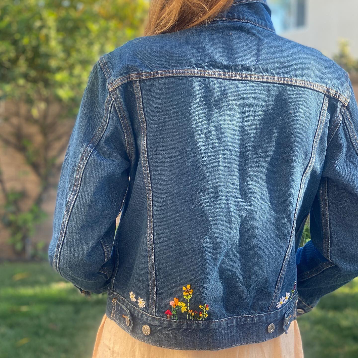 Levi's Ex-Boyfriend Trucker Jacket S Embroidered