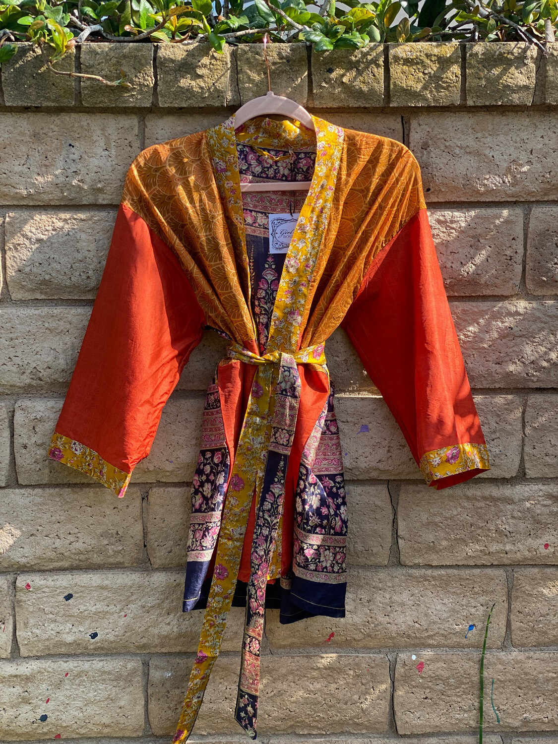 GLB Silk O/S "Claire" Multi-Color Kimono Jacket