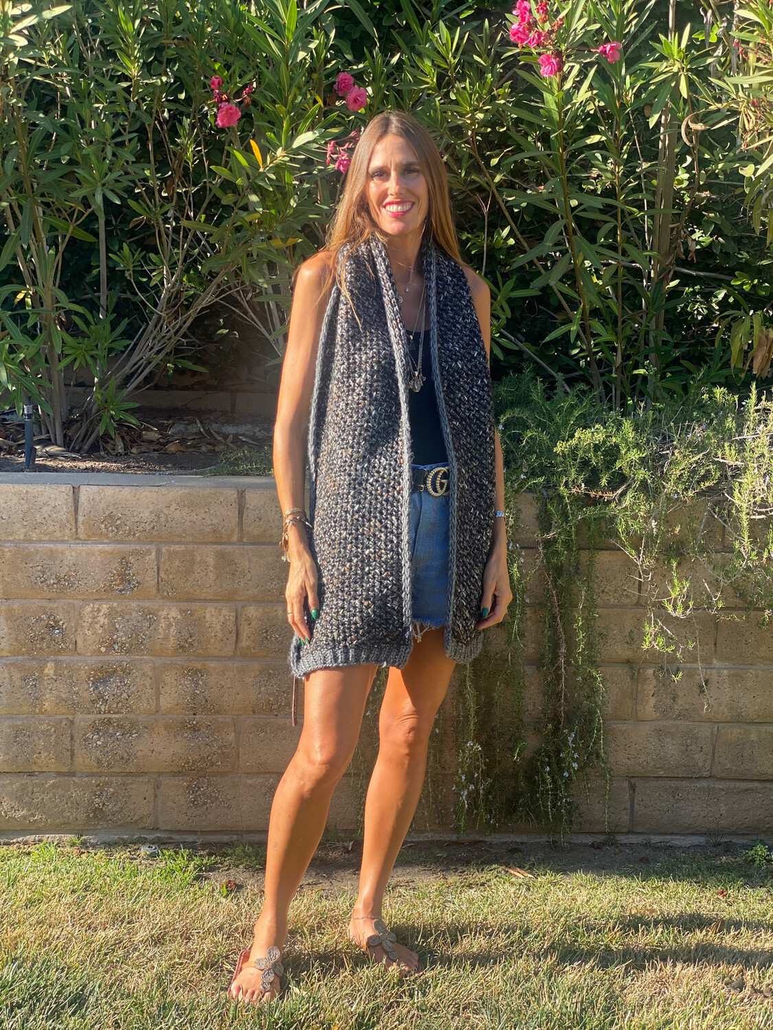 FRAAS Marled Knit Long Scarf