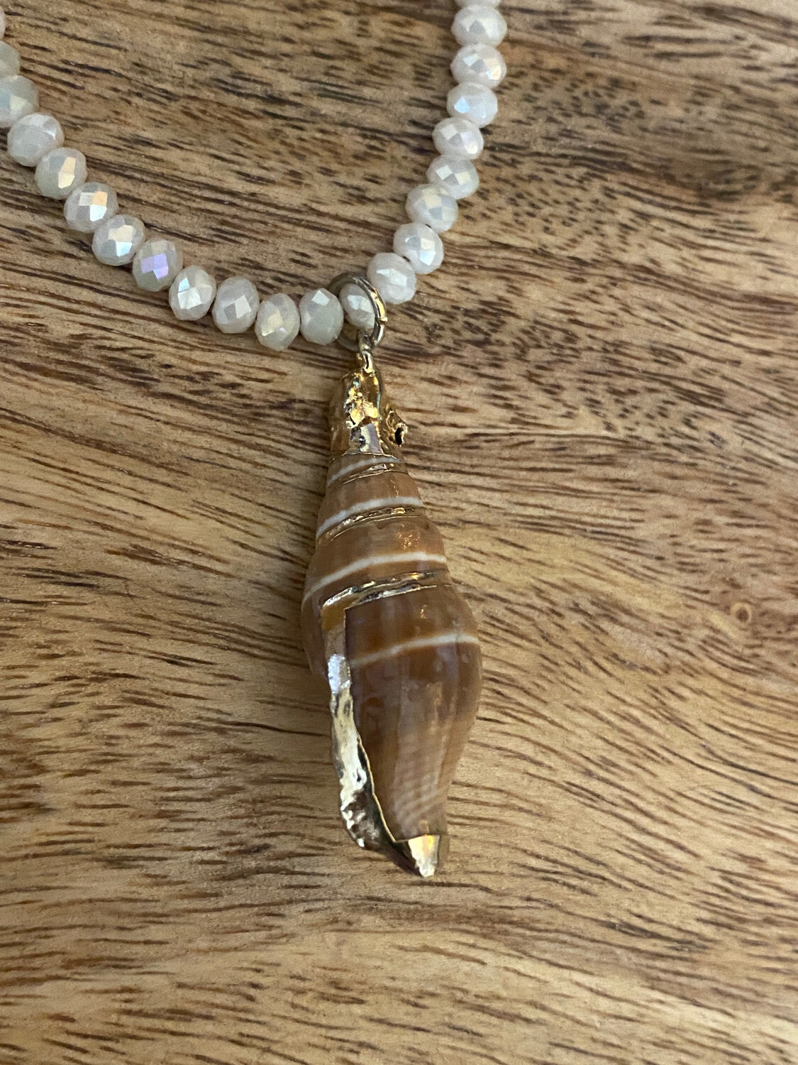 Shell Gold Beaded Necklace