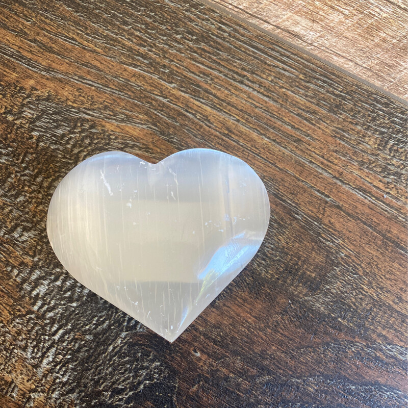 Selenite Crystal Heart