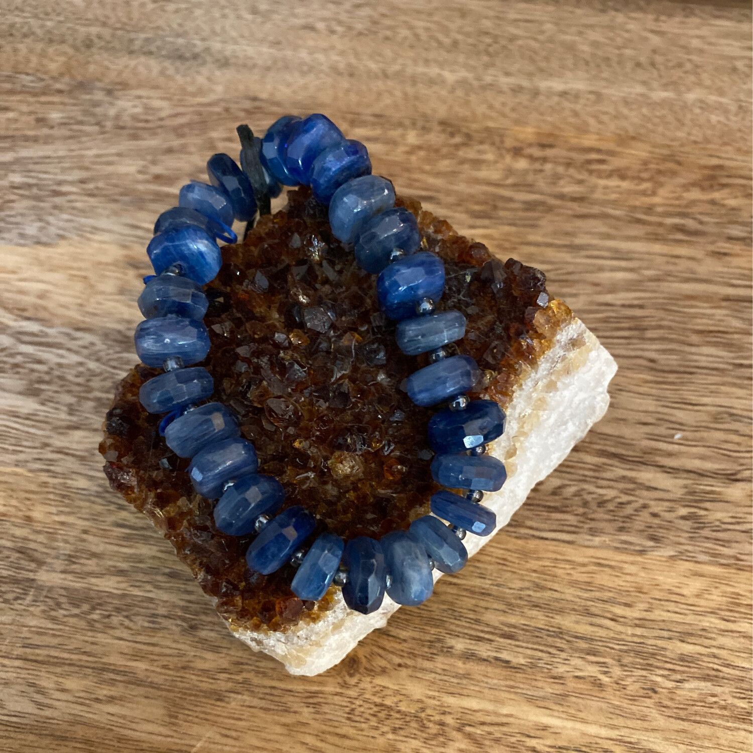 Blue Sodalite Bead Bracelet
