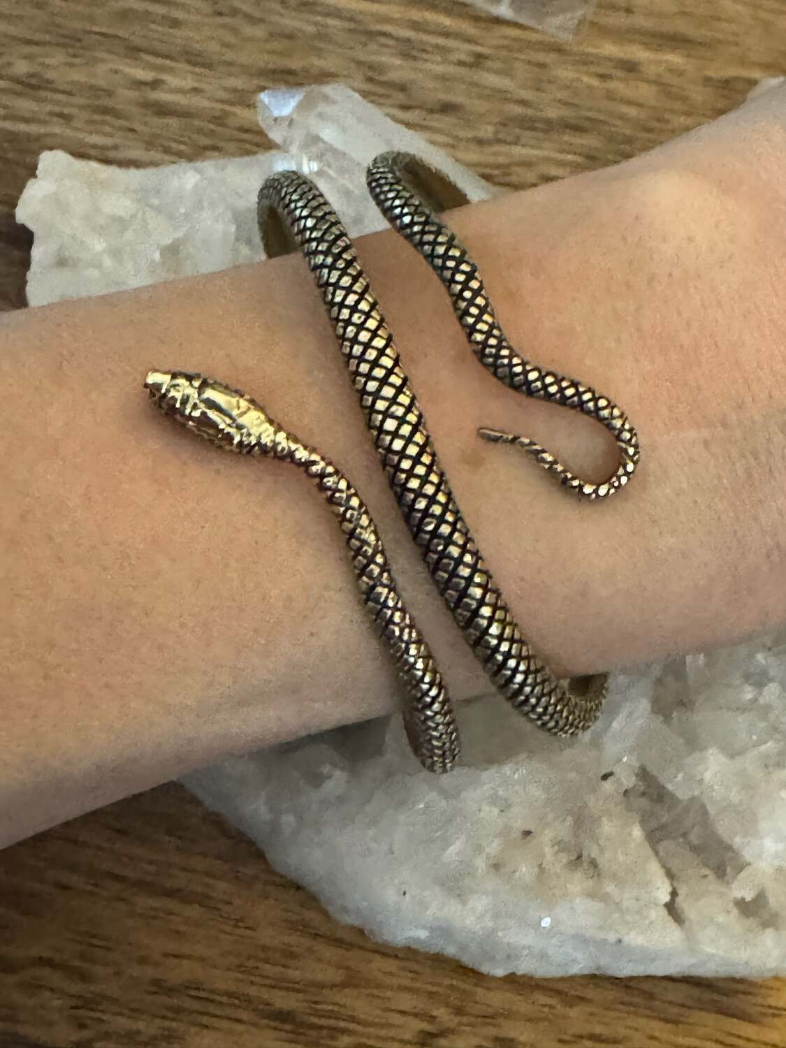 NWT Charles Albert Snake Cuff Adjustable Bracelet, Gold, Alchemia