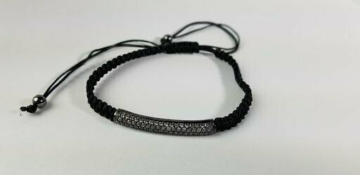 &quot;Ice&quot; Macrame Bracelet
