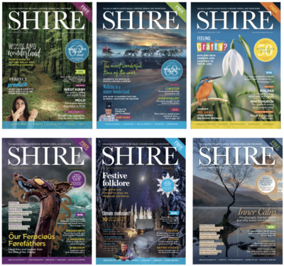One year = 6 issues of Shire Magazine