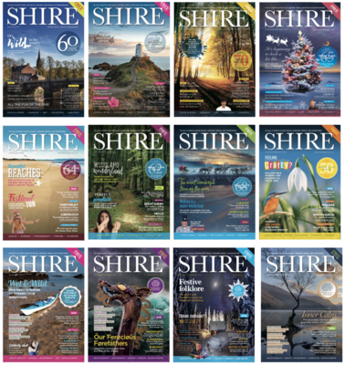 Two years = 12 issues of Shire Magazine