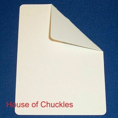 Single - Double Blank Face and Back Card, Bicycle Playing Card