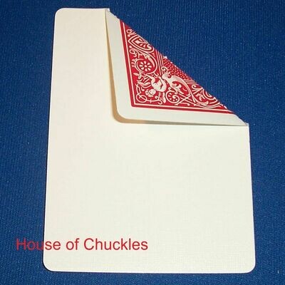 Single - Blank Face Red Card, Bicycle Playing Card