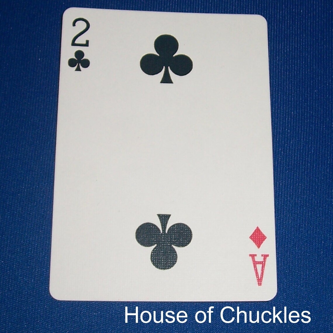 2 of Clubs / Ace of Diamonds - Mis-Indexed - Bicycle, Custom Printed Gaff Playing Card