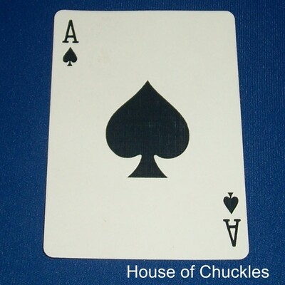 Ace of Spades - Bicycle, Custom Printed Gaff Playing Card