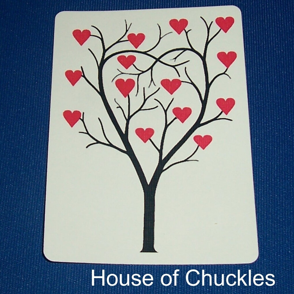 Tree of Hearts Red Bicycle Gaff Playing Card 